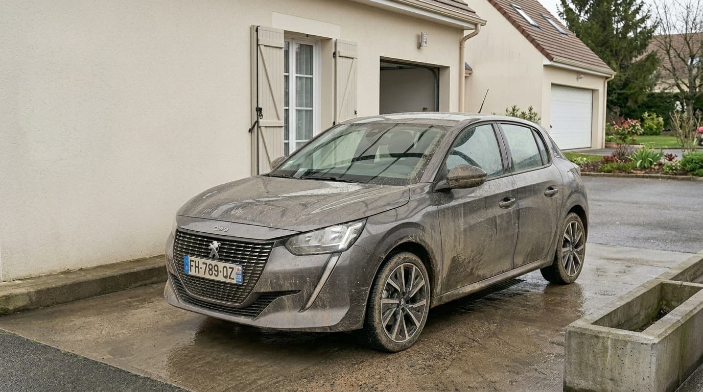 Lavage extérieur d'une voiture - avant
